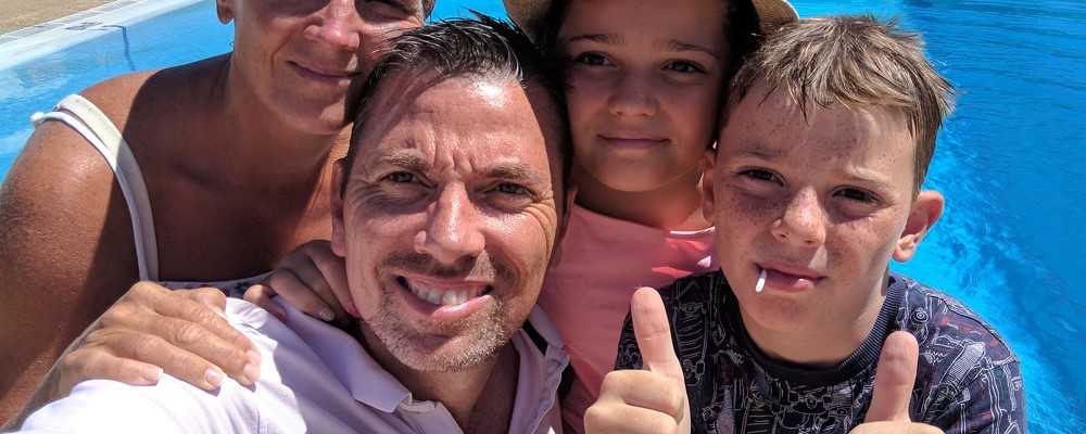 Lloyd and family, The Algarve, Portugal