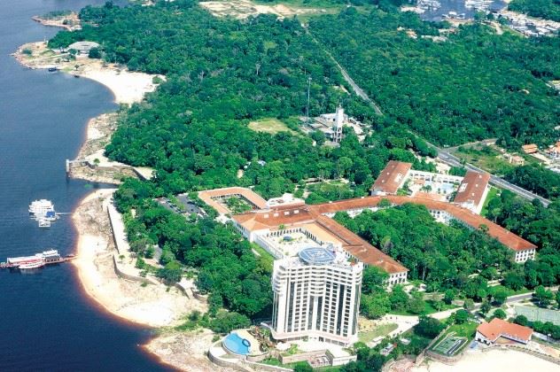 Aerial view, Tropical Manaus Ecoresort, Amazon Brazil
