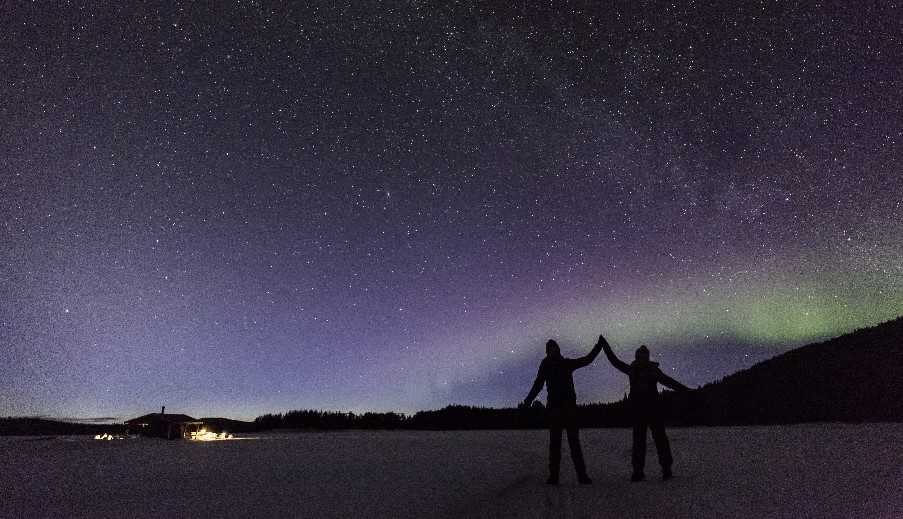 Northern lights, Harads, Swedish Lapland