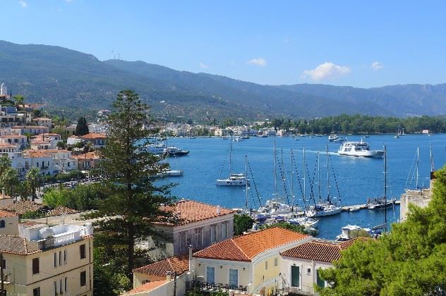 View from Dimitra Boutique Hotel, Poros, Greece