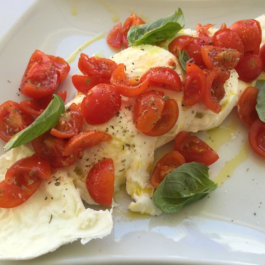 Caprese with buffalo mozzarella