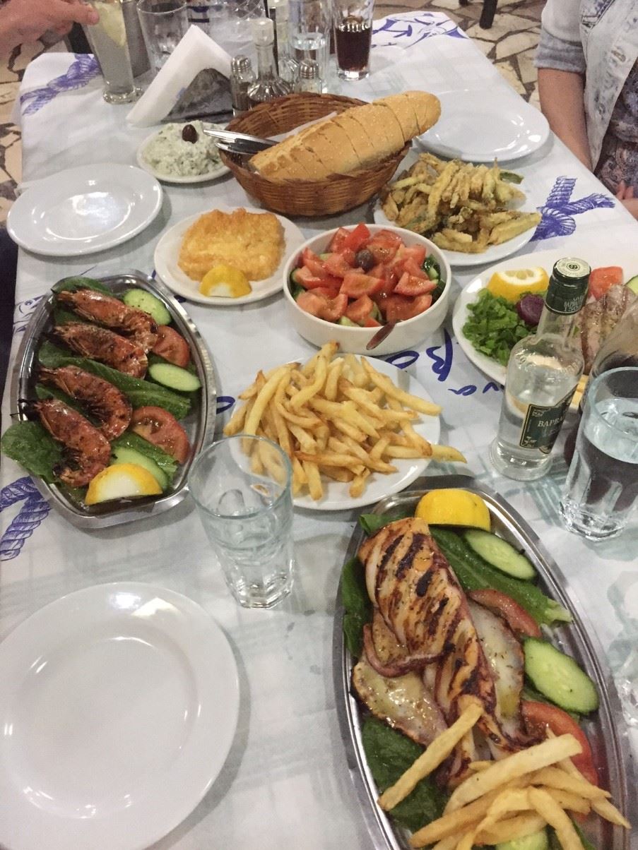 A traditional Greek meze