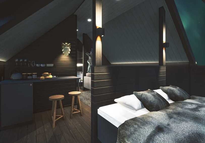 Aurora Cabin King, Apukka Resort, Rovaniemi, Lapland