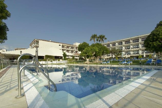 Swimming pool, Parador de Nerja, Nerja, Andalucia, Spain