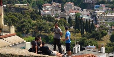 Climbing the walls of Thessaloniki