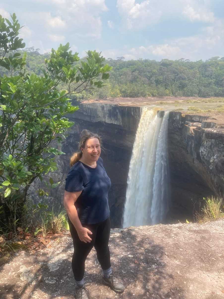Rose at Kaieteur Falls, Guyana