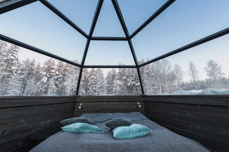 Glass igloo, Arctic Snowhotel and Glass Igloos, Rovaniemi, Lapland, Finland