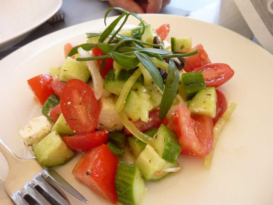 Greek salad, Crete