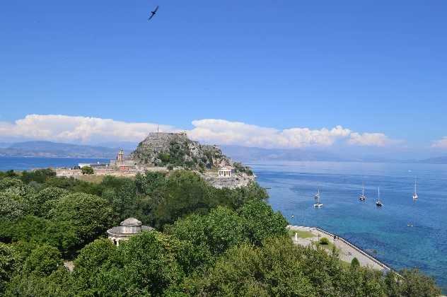 View from Cavalieri Hotel, Corfu Town, Corfu