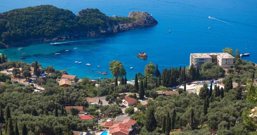 bay view of the Paleokastritsa