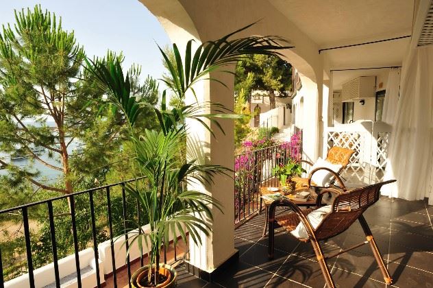 Junior room balcony, Le Calette Hotel, Cefalu, Western Sicily
