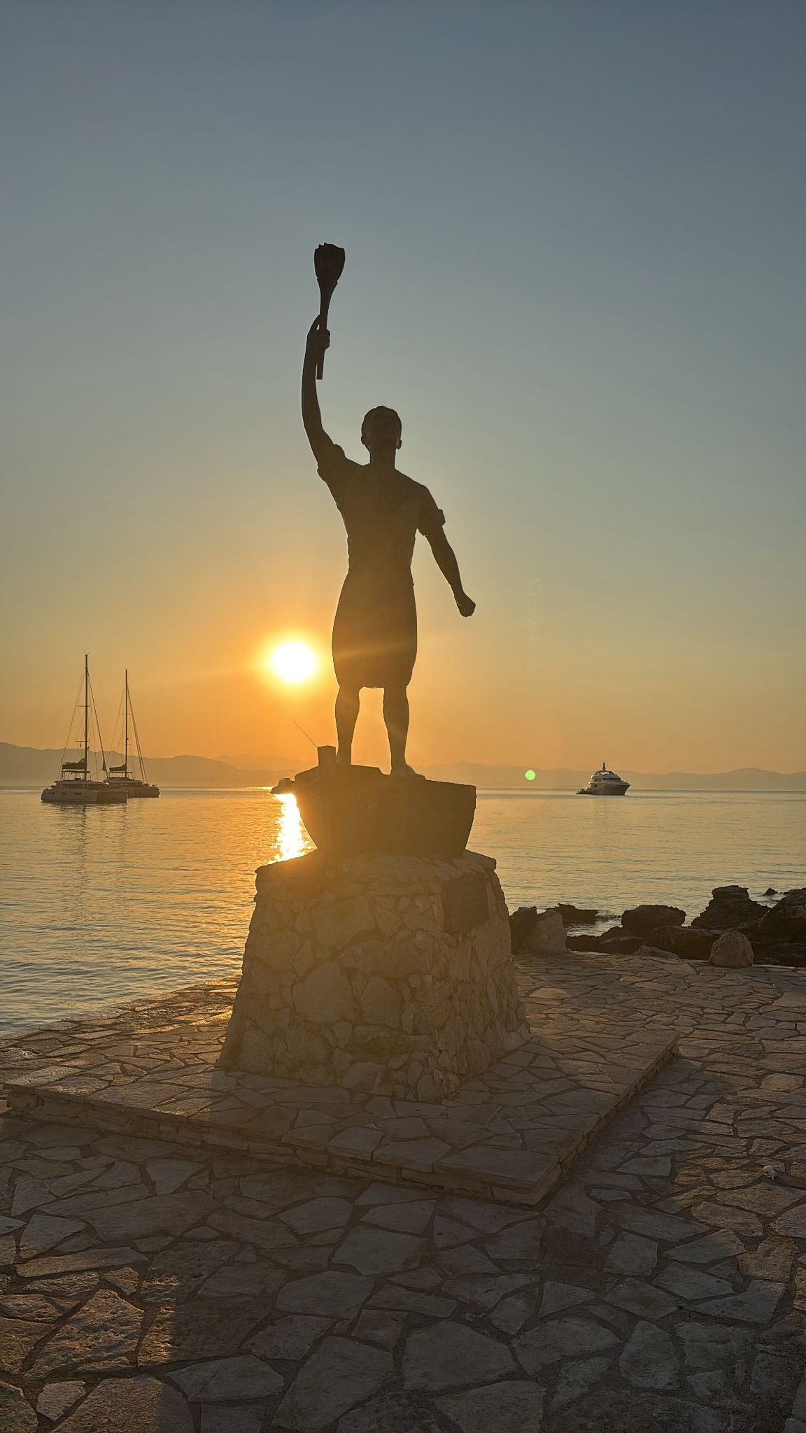 Sunrise over Gaios, Paxos, Greece