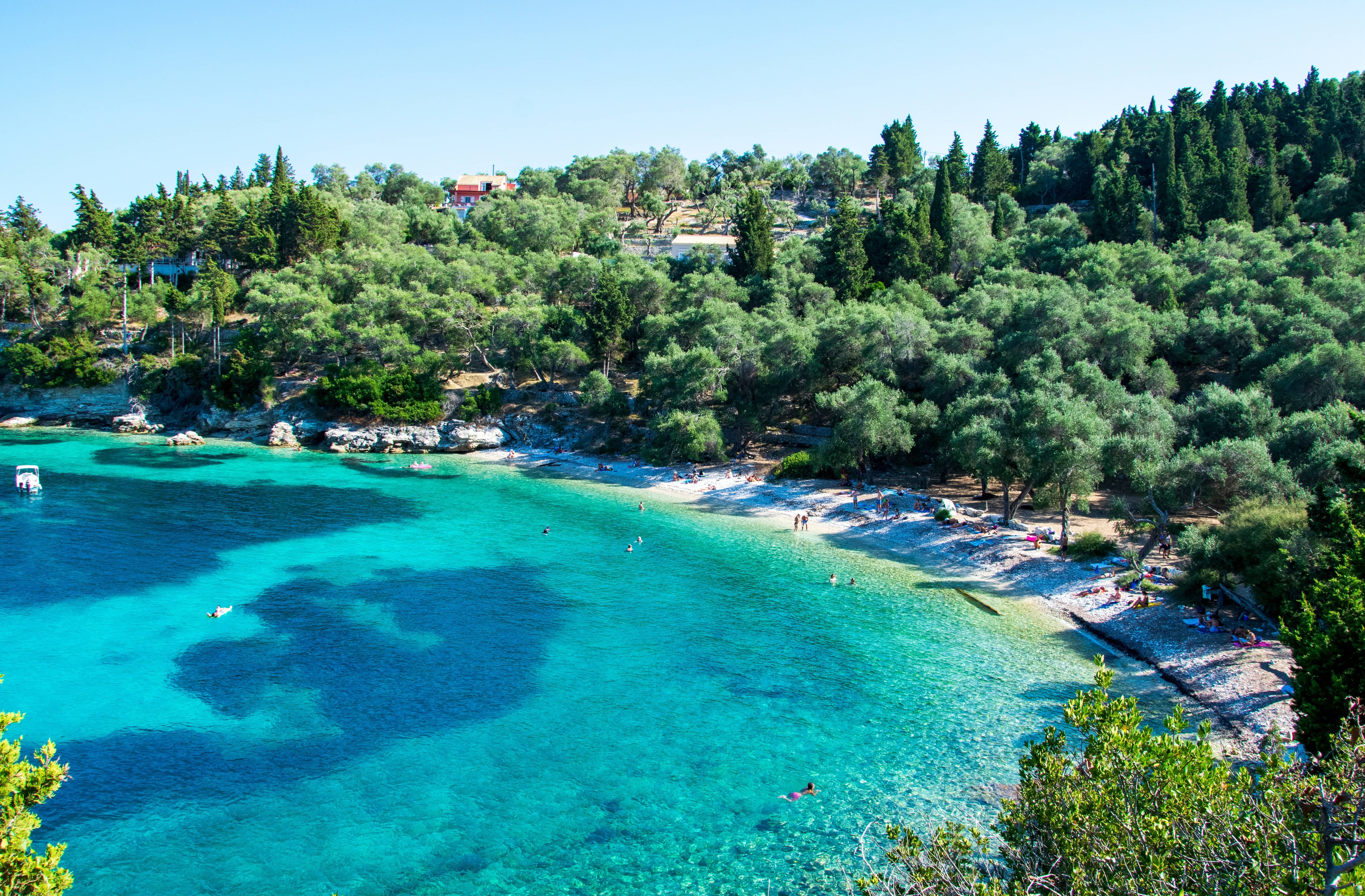 Marmari Beach, Near Loggos, Paxos, Greece