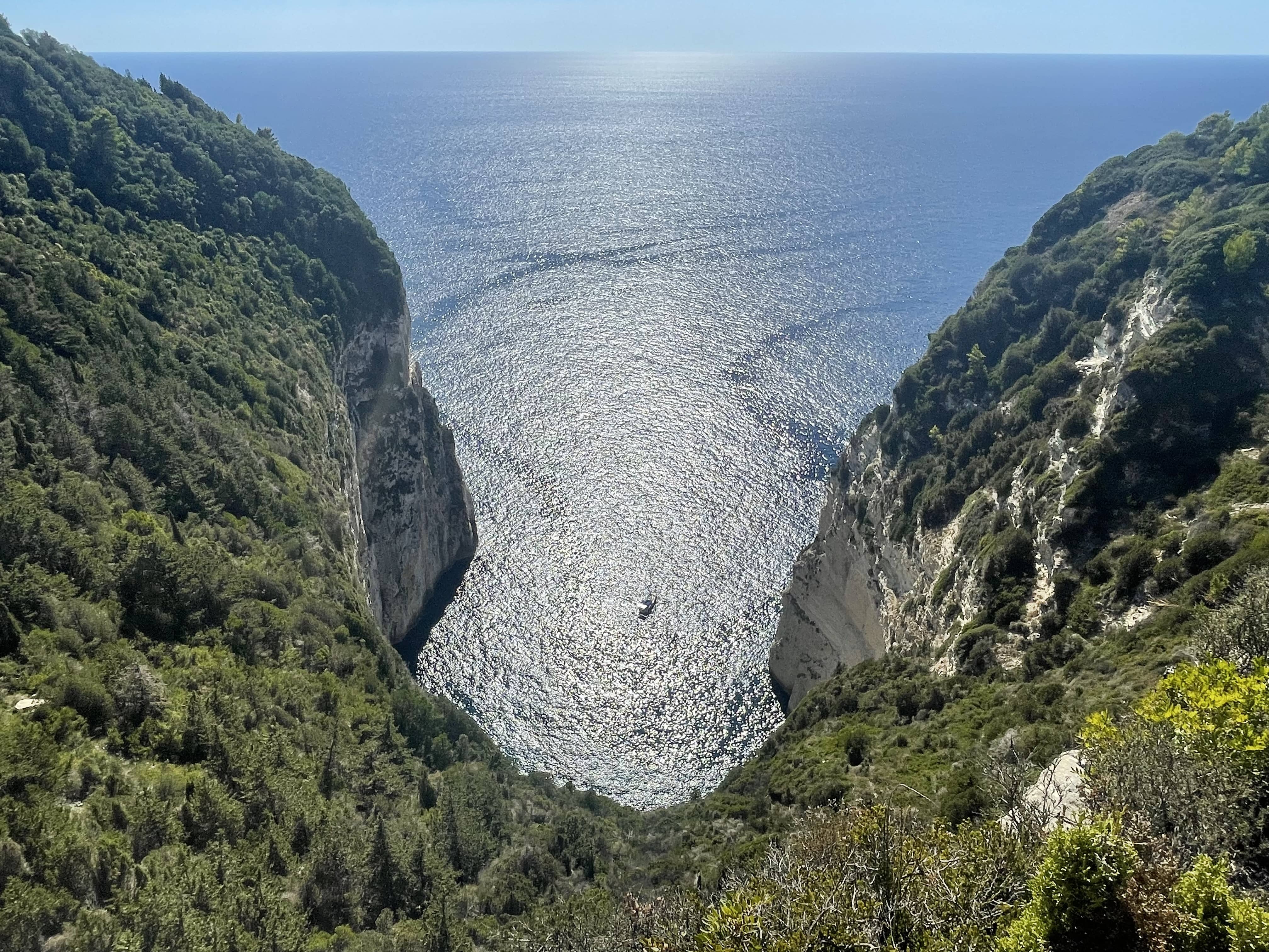 View over Ypapanti's Cave, Paxos