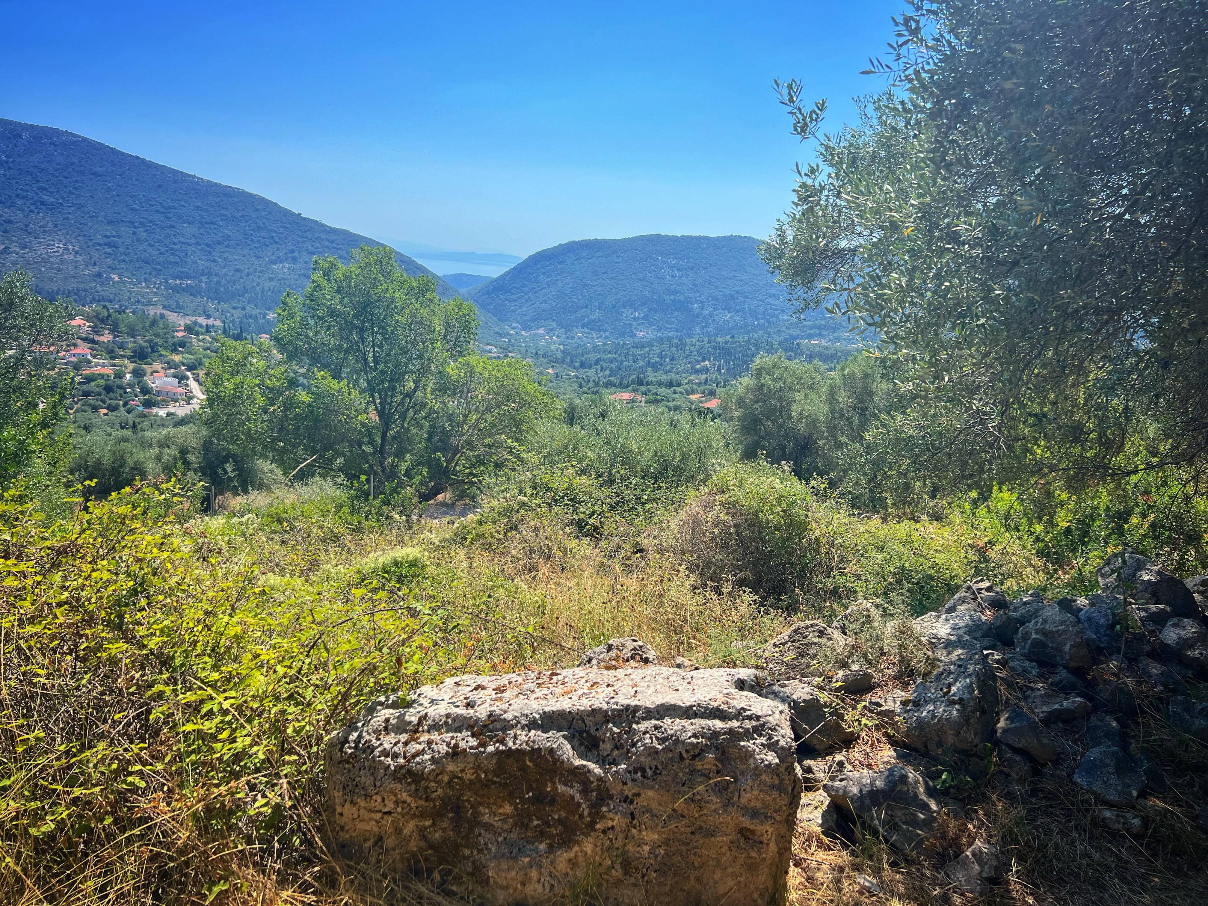 View from School of Homer, Exoghi, Ithaca