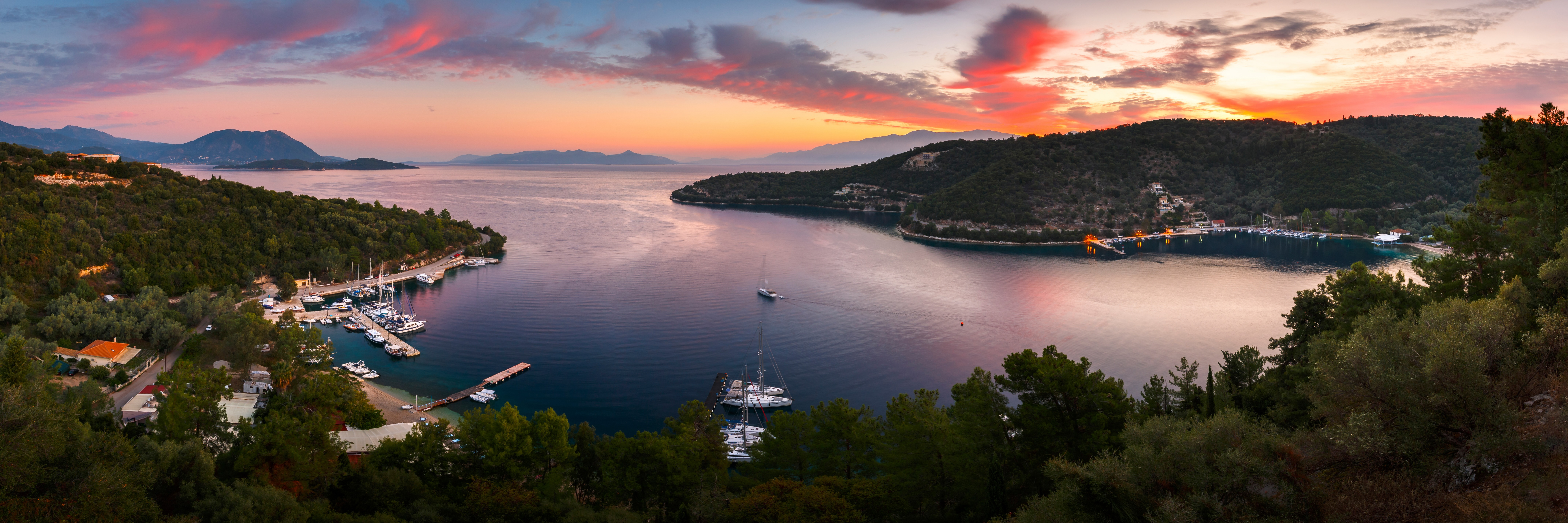 Spilia harbour, Meganissi, Greece