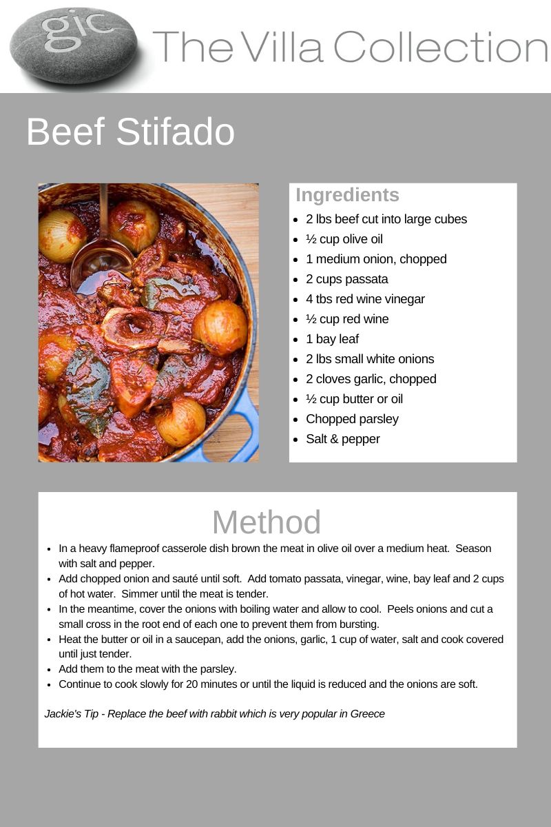 Beef Stifado